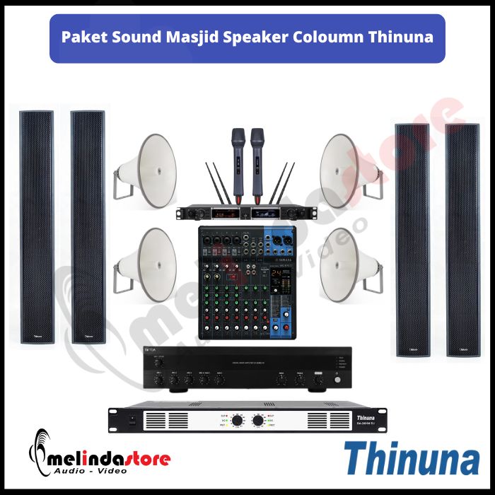Paket Sound System Masjid Speaker Thinuna QL-120L | Indoor Outdoor 100m2